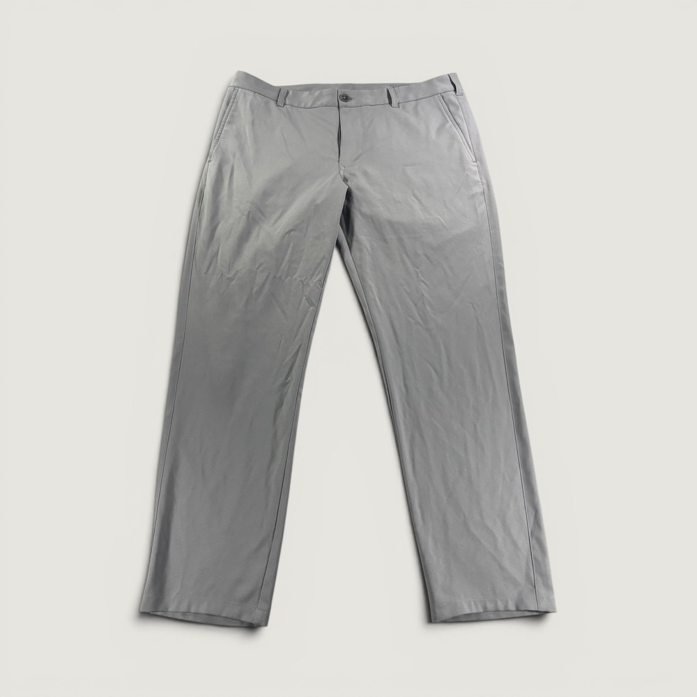 Mizzen+Main Baron Trim Performance Chino Pants Mens 36x32 Grey Straight Leg